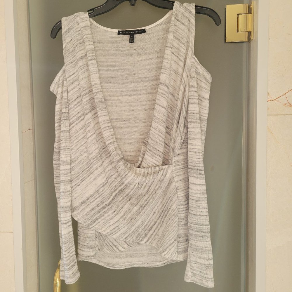 White House Black Market Cold Shoulder Sweater